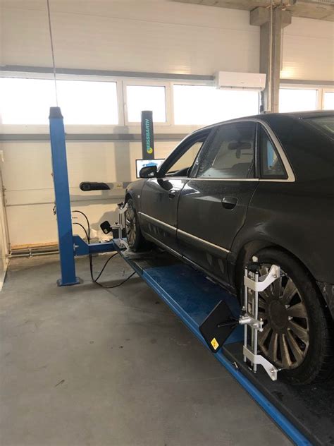 automobilio ratų suvedimo patikra servise