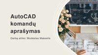 Infografika: AutoCAD komandų ir funkcijų schema