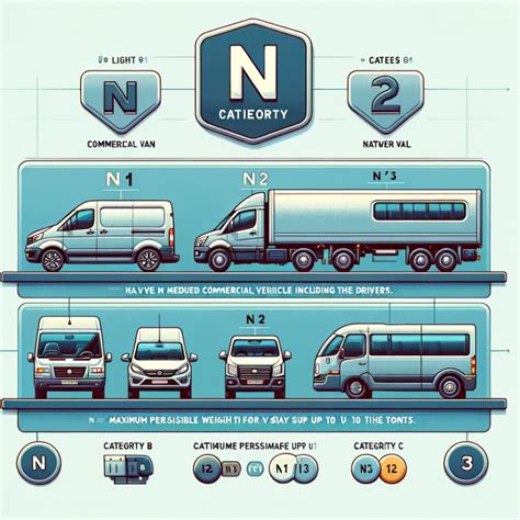 schematinis paveikslas, iliustruojantis N1 ir M1 klasių transporto priemonių skirtumus