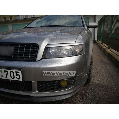 schema, rodanti LED dienos žibintų montavimo vietas Audi A4 B6 priekiniame bamperyje