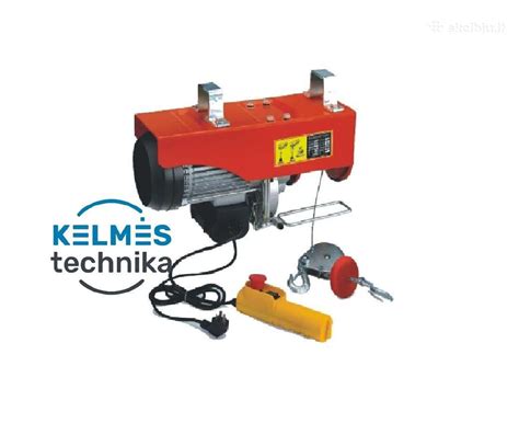 Elektrinės gervės mechanizmo schema