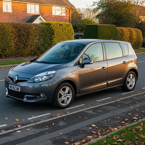 Vaizdas: Renault Grand Scenic automobilio priekis ir šonas kelyje