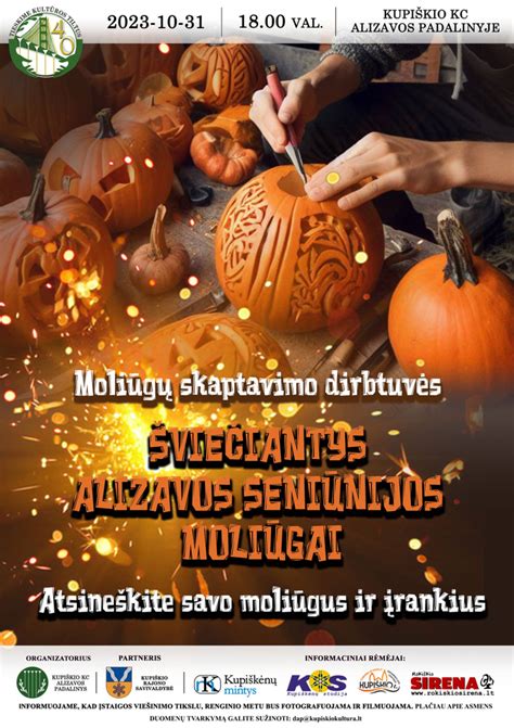 Tematinė moliūgų skaptavimo nuotrauka