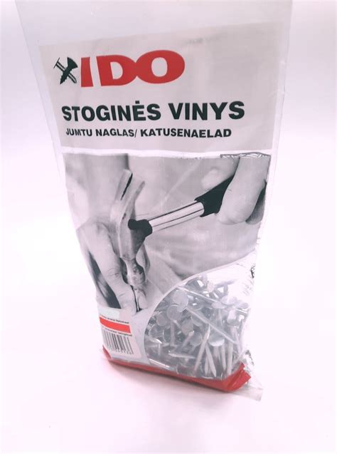 Stoginės vinys su plastiku ir be galvučių