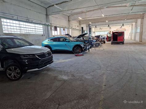 Dažymo juostos automobilių remonto dirbtuvėse