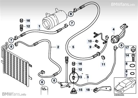 BMW E46 kondicionieriaus sistema schema