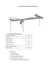 schema, vaizduojanti romanetės veikimo principą ir audinio kėlimo mechanizmą