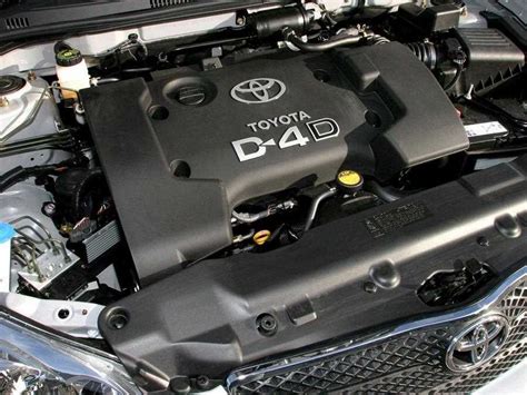 Toyota Corolla Verso 2.2 D4D variklio skyriaus schema