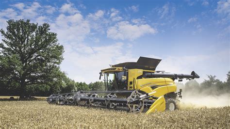 New Holland CR serijos šoninių skyriklių ir valymo sistema schema