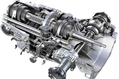 schema: pagrindiniai transmisijos sistemos komponentai ir jų išdėstymas automobilyje