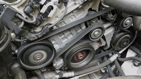 Generatoriaus diržo schema BMW E60 variklyje