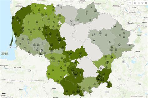 Lietuvos metų automobilio testo maršruto žemėlapis