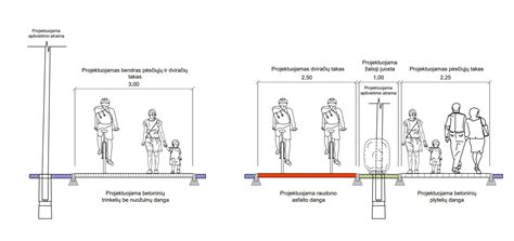 Želdinių ir pėsčiųjų takų schema