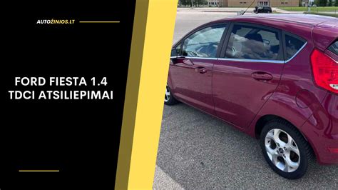 Infografika: Ford Fiesta 1.4 TDCi kuro sąnaudos mieste ir užmiestyje