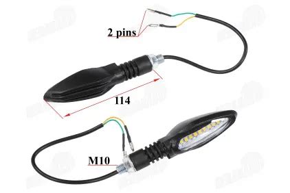 Motociklo posūkio signalų LED apšvietimo sistemos schema