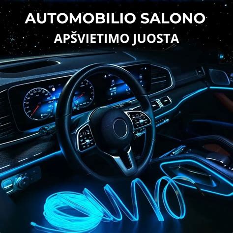 automobilio salono vaizdas vasara
