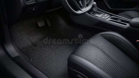 The interior of a Volkswagen Golf IV, highlighting the driver's side floor and a dark grey rubber floor mat.