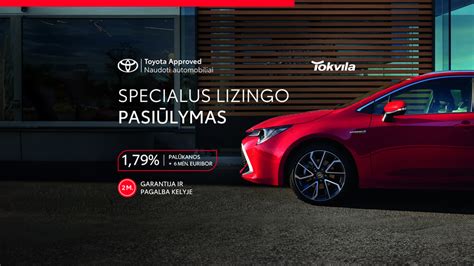 infografika su Toyota lizingo pasiūlymo pavyzdžiu