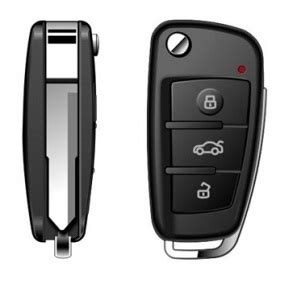 Automobilio raktas uždegimo spynelėje su užstrigusiu mechanizmu