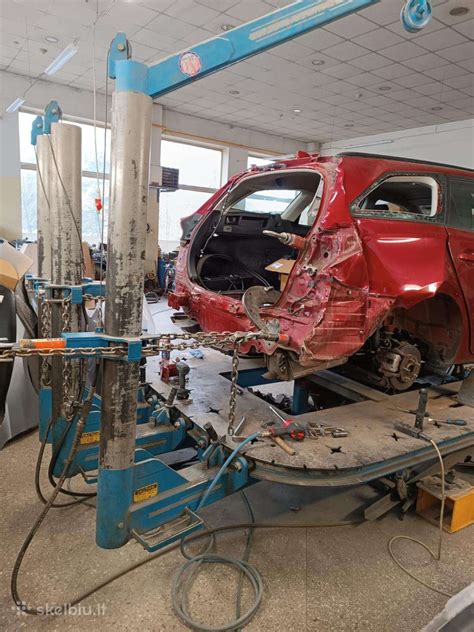 automobilių kėbulo remonto proceso diagrama