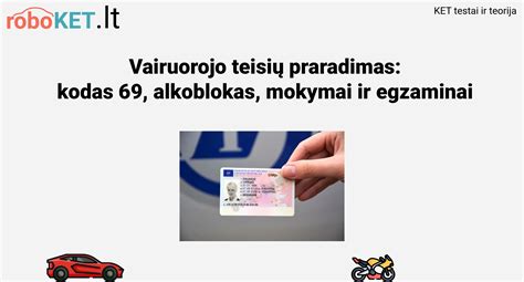 Informacinė grafika apie vairavimo kategorijas ir klausos negalios kodus vairuotojo pažymėjime