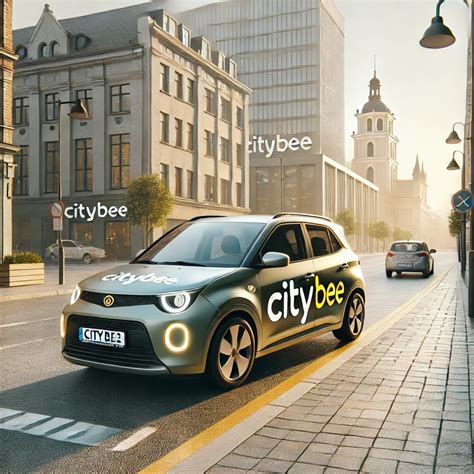CityBee programėlės ekranvaizdis su automobilių pasirinkimu