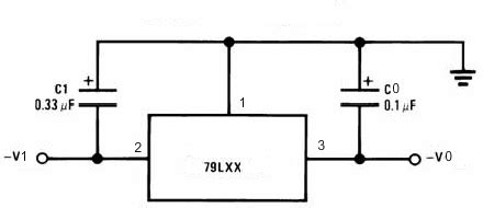 78LXX stabilizatoriaus jungimo schema