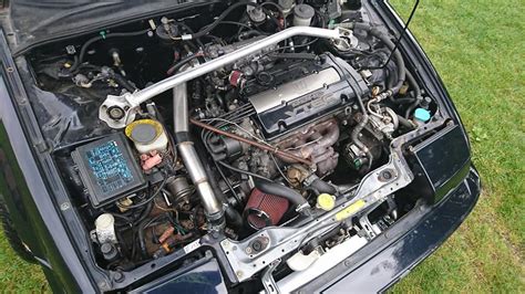 Honda Prelude H22A5 variklio skyriaus nuotrauka