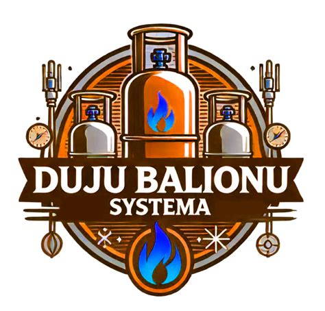 Vožtuvų įrengimo schema dujų balionams