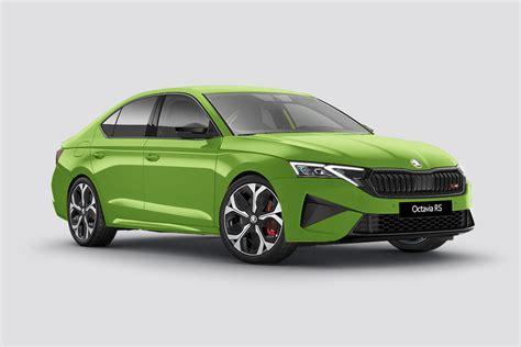 Technical diagram of Skoda Octavia RS sports suspension and braking system