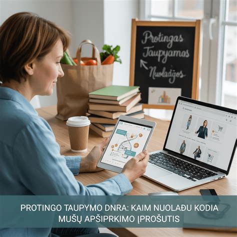 Infografika, iliustruojanti taupymo su nuolaidų kodais privalumus