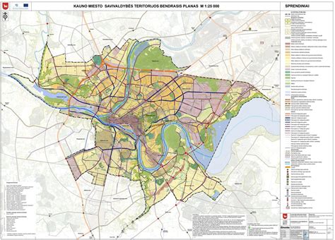 Miesto planas: Kauno Aleksoto tilto ir aplinkinės infrastruktūros schema