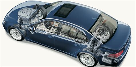 BMW E65 važiuoklės detalių iliustracija