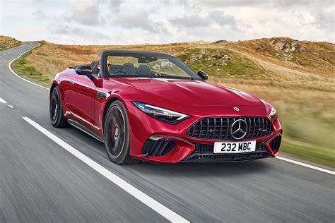 Mercedes-Benz SL Roadster designo Edition eksterjero nuotrauka su AMG ratlankiais