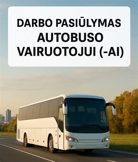 VVT autobuso vairuotojo darbo vieta