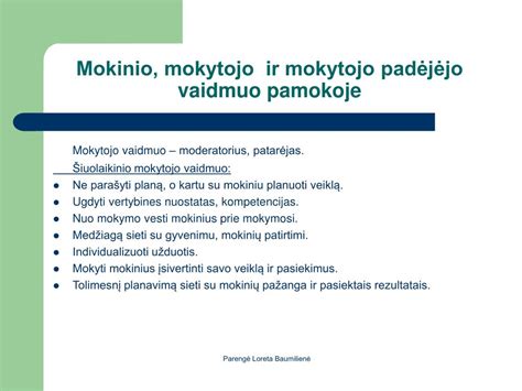 Mokinio ir instruktoriaus bendravimas pamokoje