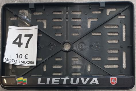 Valstybinio numerio rėmelis motoroleriui