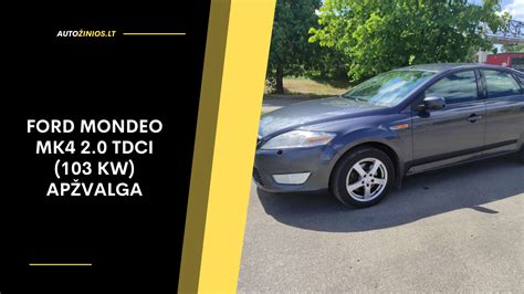 Ford Mondeo Mk4 su 2.0 TDCi varikliu stovintis kelyje