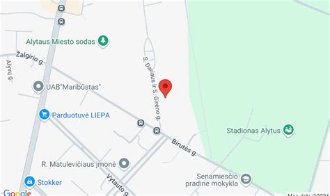 Vairavimo mokyklos filialo lokacija žemėlapyje