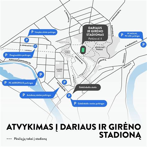 Schema su pažymėtomis parkavimo vietomis šalia Ąžuolyno