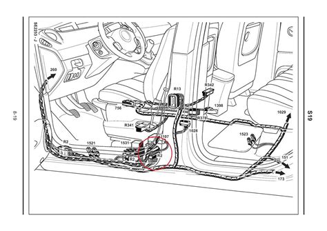 Renault Megane variklio skyriaus schema