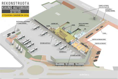 Prie autobusu stoties esančios sankryžos schema