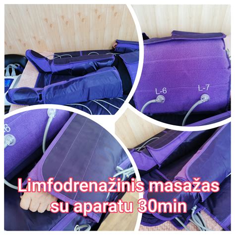 Tematinė nuotrauka su limfodrenažo aparatu ir aplikatoriais