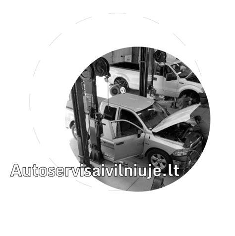 Teminis foto: auto servisas, meistrai dirba