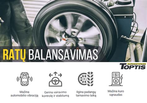 Schema: ratų balansavimo procesas