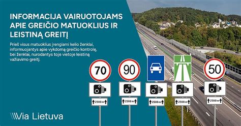 Greičio viršijimo ženklai ir apribojimai kelyje