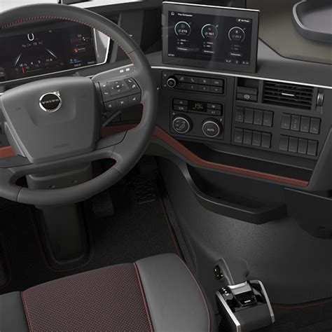 Volvo sunkvežimio kabinos interjeras su gultu