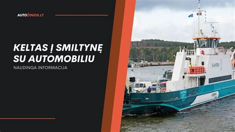 Teminis keltas jūroje saulėlydžio metu su automobiliu ir keleiviais