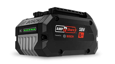 AMPShare ir Bosch Power for ALL akumuliatorių suderinamumo diagrama