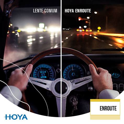 infografika apie HOYA ENROUTE lęšių ypatybes